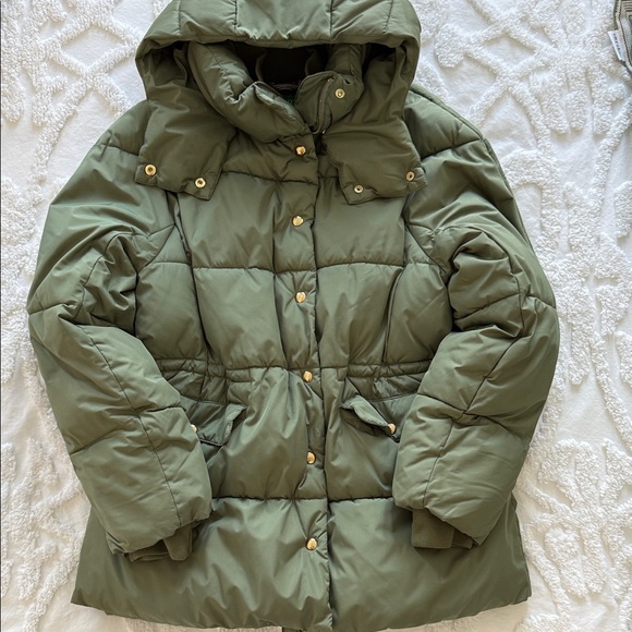 J. Crew Jackets & Blazers - J. Crew Sage Green Women's Puffer Coat